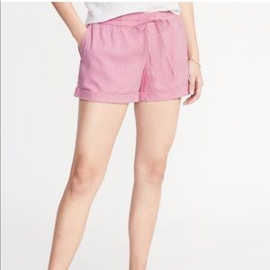 Old Navy Mid-Rise Linen-Blend Shorts for Women